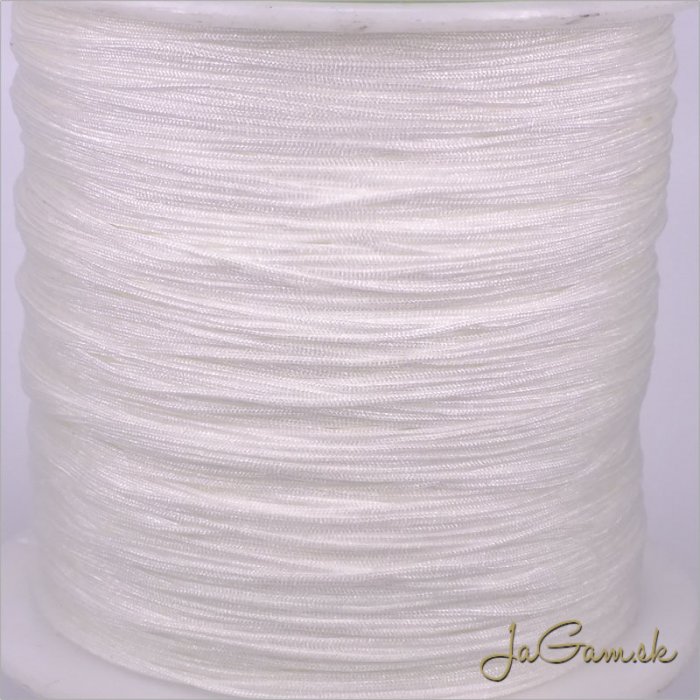 Nylonová šnúrka 0,5mm biela -10m (1051)